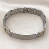 Stainless Steel Solid Bracelet, Polished, Two Tone, 03.114.0219.2.09