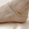 Oro Laminado Basic Anklet, Gold Filled Style Figaro Design, Polished, Golden Finish, 5.222.016.10