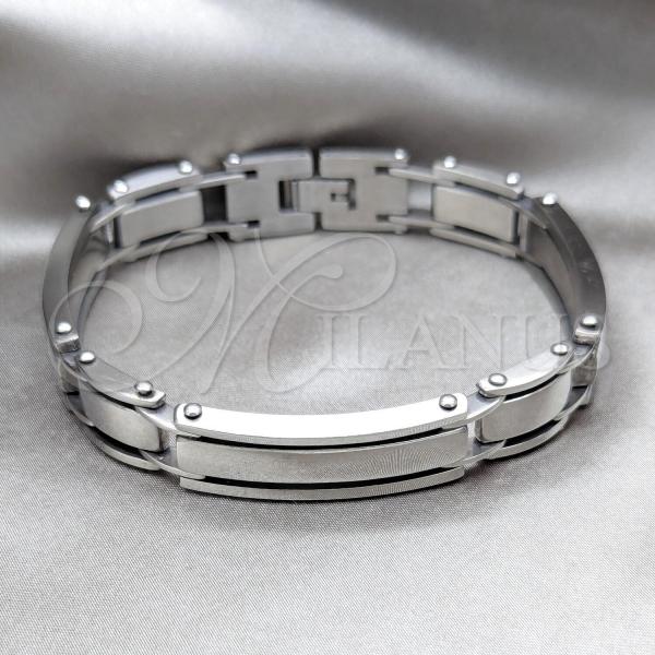 Stainless Steel Solid Bracelet, Polished, Steel Finish, 03.63.22924.09