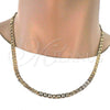 Oro Laminado Basic Necklace, Gold Filled Style Mariner Design, Polished, Golden Finish, 5.222.024.22