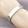 Stainless Steel Solid Bracelet, Polished, Steel Finish, 03.114.0219.09