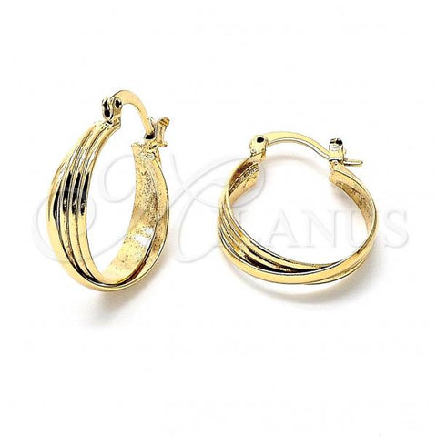 Oro Laminado Small Hoop, Gold Filled Style Polished, Golden Finish, 5.157.019