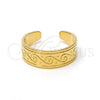 Oro Laminado Toe Ring, Gold Filled Style Diamond Cutting Finish, Golden Finish, 01.117.0001 (One size fits all)