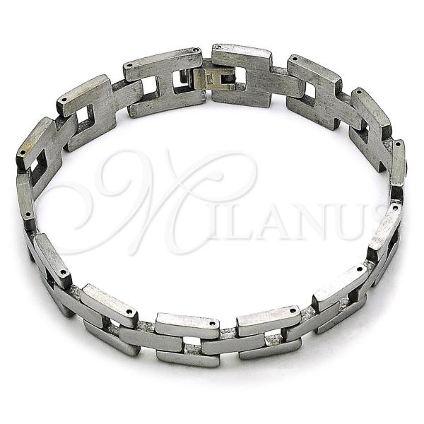 Stainless Steel Solid Bracelet, Polished, Steel Finish, 03.114.0306.2.08