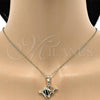 Oro Laminado Fancy Pendant, Gold Filled Style Fish Design, Diamond Cutting Finish, Golden Finish, 5.183.051