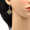 Oro Laminado Earring and Pendant Adult Set, Gold Filled Style Polished, Golden Finish, 10.59.0240