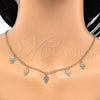 Oro Laminado Necklace and Bracelet, Gold Filled Style Hand of God Design, Polished, Golden Finish, 06.63.0204