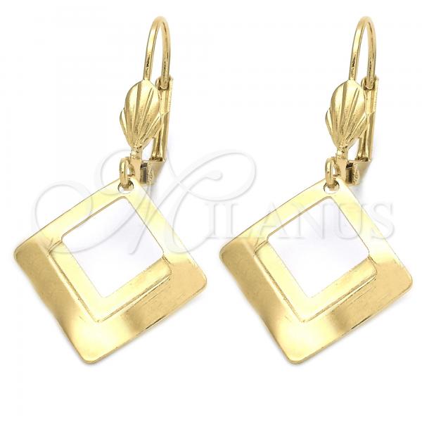 Oro Laminado Dangle Earring, Gold Filled Style Golden Finish, 5.067.011