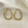 Oro Laminado Small Hoop, Gold Filled Style Polished, Golden Finish, 5.136.019.25