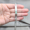 Sterling Silver ID Bracelet, Curb Design, Polished, Silver Finish, 04.420.0027.09.1