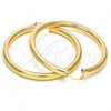 Oro Laminado Large Hoop, Gold Filled Style Hollow Design, Polished, Golden Finish, 02.170.0088.60