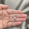 Sterling Silver Stud Earring, Butterfly Design, Polished, Silver Finish, 02.392.0018