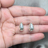 Sterling Silver Stud Earring, Teardrop Design, Polished, Silver Finish, 02.392.0049