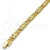 Oro Laminado Fancy Bracelet, Gold Filled Style Elephant Design, Polished, Golden Finish, 03.213.0041.08