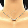 Sterling Silver Pendant Necklace, Infinite Design, with White Cubic Zirconia, Polished, Rhodium Finish, 04.336.0176.16