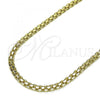 Oro Laminado Basic Necklace, Gold Filled Style Bismark Design, Polished, Golden Finish, 04.213.0263.20