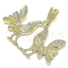 Oro Laminado Fancy Pendant, Gold Filled Style Polished, Golden Finish, 05.351.0166.1