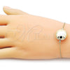 Oro Laminado Fancy Bracelet, Gold Filled Style Ball and Hollow Design, Polished, Golden Finish, 03.63.2288.08