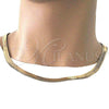 Oro Laminado Basic Necklace, Gold Filled Style Rat Tail Design, Polished, Golden Finish, 5.221.007.1.20