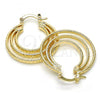 Oro Laminado Medium Hoop, Gold Filled Style Polished, Golden Finish, 02.261.0019.30