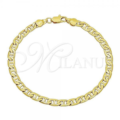 Oro Laminado Basic Bracelet, Gold Filled Style Mariner Design, Polished, Golden Finish, 5.222.024.09