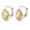 Rhodium Plated Leverback Earring, with Light Peach Swarovski Crystals, Polished, Rhodium Finish, 02.239.0005.7