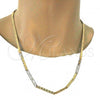 Gold Tone Basic Necklace, Mariner Design, Polished, Golden Finish, 04.242.0031.24GT