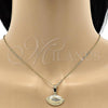 Oro Laminado Fancy Pendant, Gold Filled Style Ball Design, Diamond Cutting Finish, Golden Finish, 5.183.043