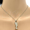 Oro Laminado Fancy Pendant, Gold Filled Style Eagle Design, Diamond Cutting Finish, Golden Finish, 5.183.020