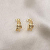 Oro Laminado Small Hoop, Gold Filled Style Diamond Cutting Finish, Golden Finish, 02.163.0199.20