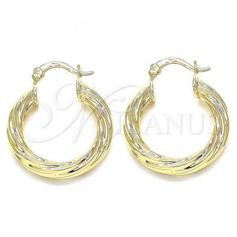 Oro Laminado Small Hoop, Gold Filled Style Polished, Golden Finish, 02.170.0201.25