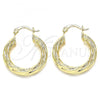 Oro Laminado Small Hoop, Gold Filled Style Polished, Golden Finish, 02.170.0201.25