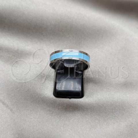 Stainless Steel Mens Ring, Polished, Steel Finish, 01.63.0609.11