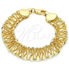 Oro Laminado Basic Bracelet, Gold Filled Style Polished, Golden Finish, 04.197.0002.08