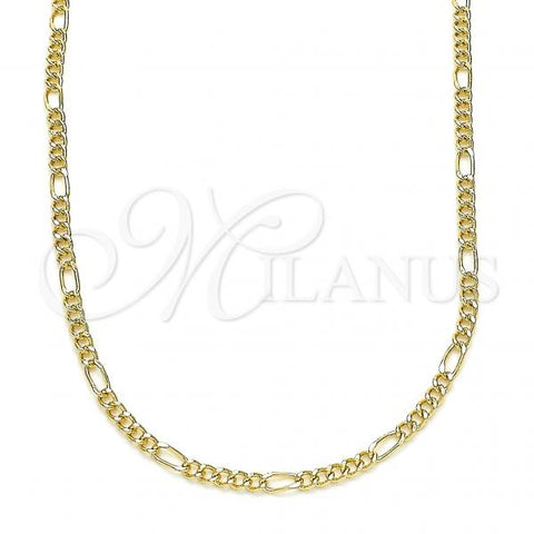 Oro Laminado Basic Necklace, Gold Filled Style Polished, Golden Finish, 04.213.0218.18