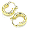 Oro Laminado Small Hoop, Gold Filled Style Polished, Golden Finish, 02.170.0314.20