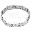 Stainless Steel Solid Bracelet, Polished, Steel Finish, 03.114.0311.2.09