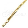 Oro Laminado Basic Bracelet, Gold Filled Style Miami Cuban Design, Polished, Golden Finish, 5.223.010.08