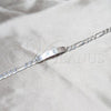 Sterling Silver ID Bracelet, Figaro Design, Polished, Silver Finish, 03.420.0010.09.1