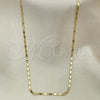 Oro Laminado Basic Necklace, Gold Filled Style Polished, Golden Finish, 04.213.0031.24