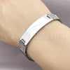 Stainless Steel Solid Bracelet, Polished, Steel Finish, 03.114.0219.09