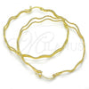 Oro Laminado Large Hoop, Gold Filled Style Diamond Cutting Finish, Golden Finish, 02.168.0047.55
