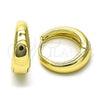 Oro Laminado Huggie Hoop, Gold Filled Style Polished, Golden Finish, 02.213.0697.18