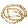 Oro Laminado Basic Necklace, Gold Filled Style Figaro Design, Polished, Golden Finish, 5.222.014.30