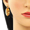 Oro Laminado Medium Hoop, Gold Filled Style Diamond Cutting Finish, Golden Finish, 02.170.0377.30