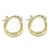 Oro Laminado Small Hoop, Gold Filled Style Polished, Golden Finish, 02.233.0041.15