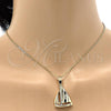 Oro Laminado Fancy Pendant, Gold Filled Style Diamond Cutting Finish, Golden Finish, 5.180.026