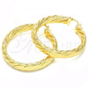 Oro Laminado Large Hoop, Gold Filled Style Polished, Golden Finish, 02.261.0046.50