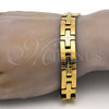 Stainless Steel Solid Bracelet, Polished, Golden Finish, 03.114.0229.1.09