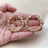 Oro Laminado Medium Hoop, Gold Filled Style and Hollow Polished, Golden Finish, 02.170.0527.40